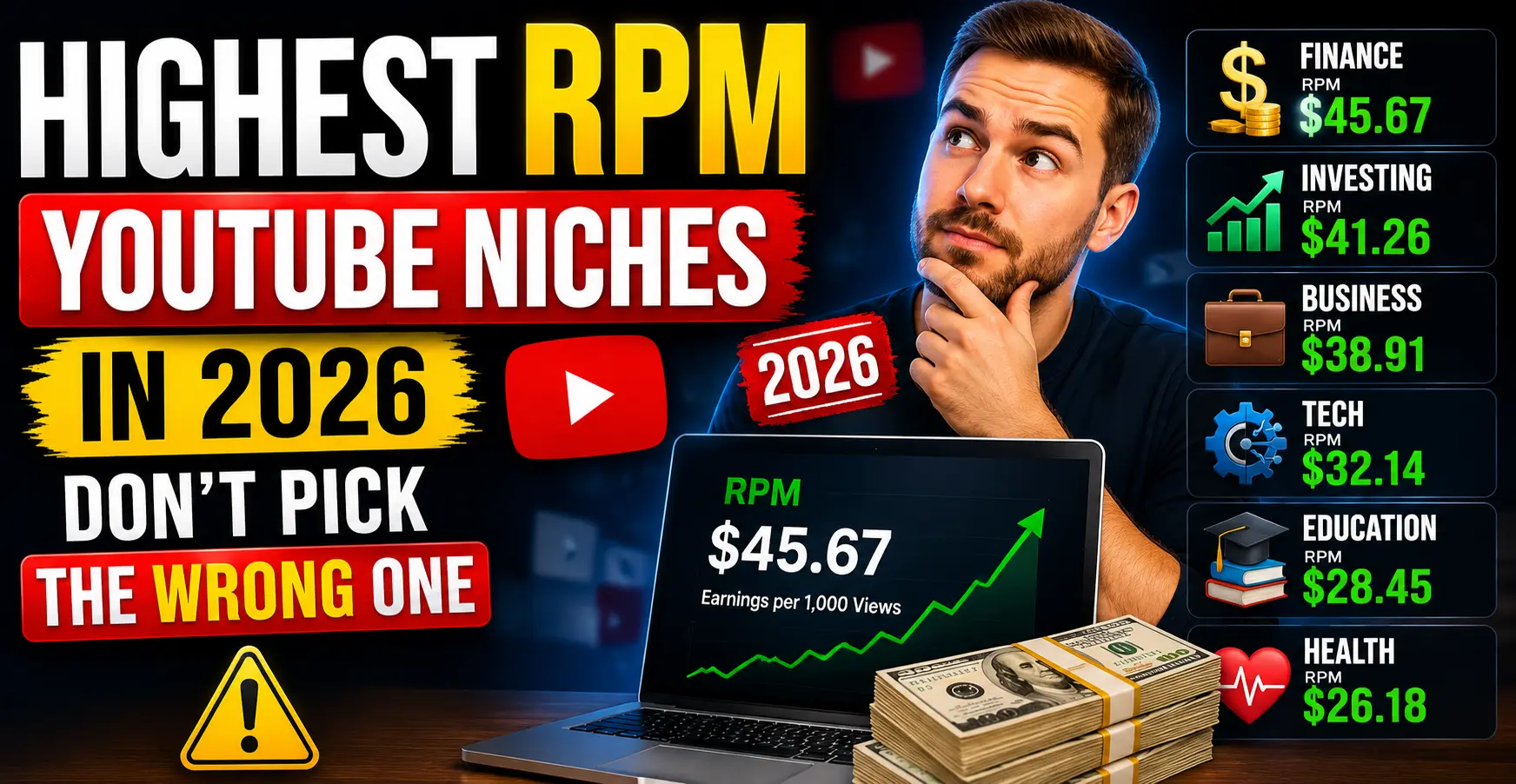 Highest RPM YouTube Niches in 2026: Don’t Pick the Wrong One