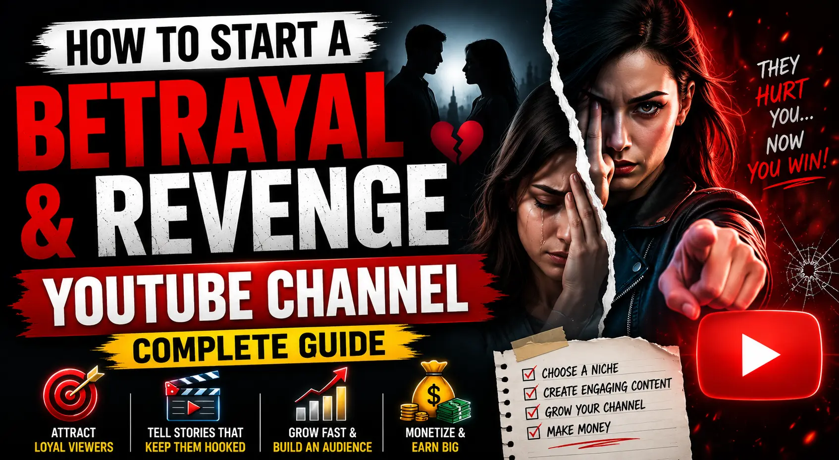 How to Start a Betrayal and Revenge YouTube Channel in 2026 (Complete Guide)