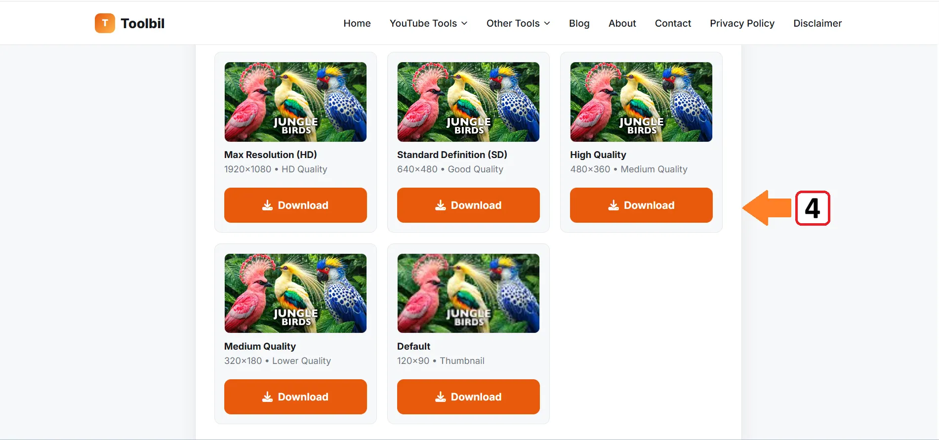 get thumbnails instantly